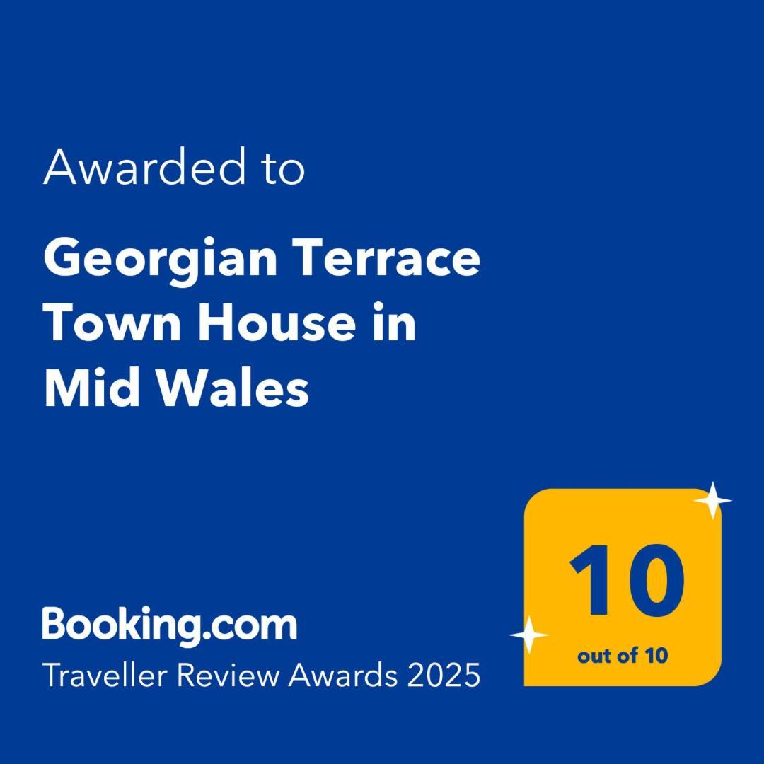 Georgian Terrace Town House In Mid Wales Villa Нютаун Екстериор снимка